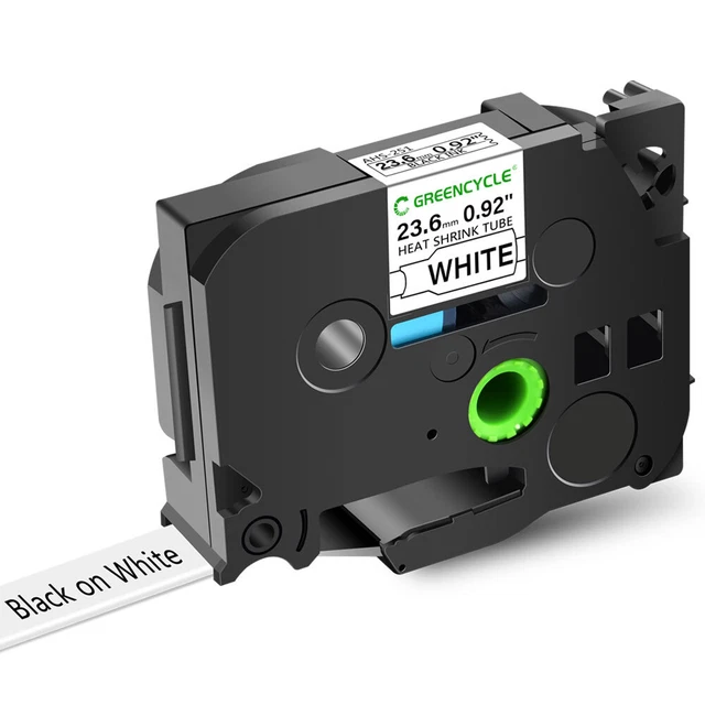 HS HSE 251 Label Tape Heat Shrink Tube 0.92''x 4.92' for Brother P