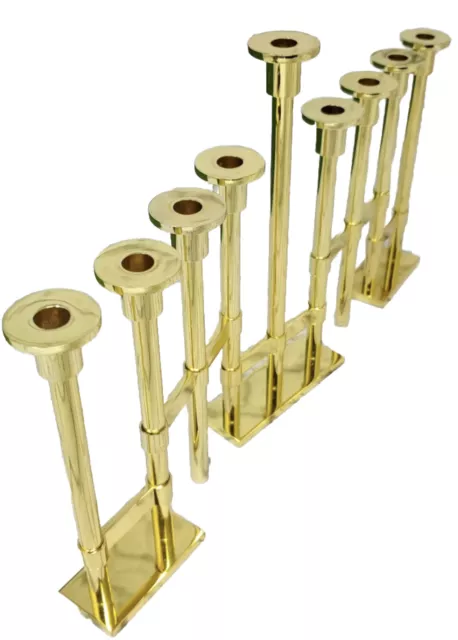 10 Metal Brass Candle Cups Tapered Wax Menorah Holder for Candle Making  Lamp 1