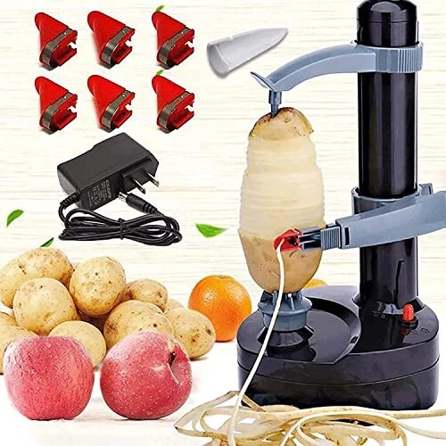 Electric Potato Peeler Multifunction Apple Peeler Rapid Rotating Peeling Mach...