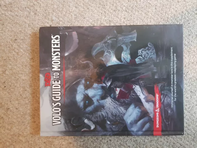 Volo's Guide To Monsters 5th Edition Advanced Dungeons & Dragons Adventure D&D