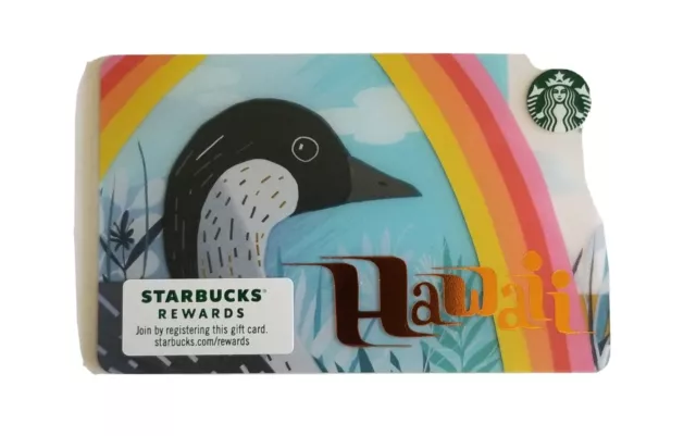 1 New Starbucks Hawaii Nene Bird / Goose Gift Card Zero balance NO Cash Value