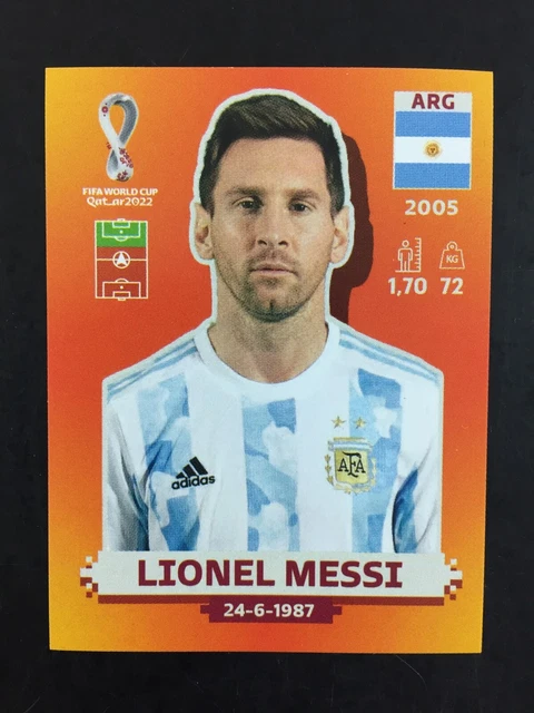 PANINI FIFA WORLD Cup Qatar 2022 LIONEL MESSI Blue White Parallel