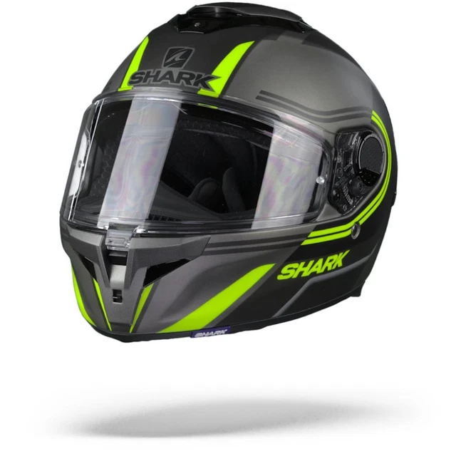 Shark Spartan GT Tracker AKY Matt Anthracite Black Yellow Full Face Helmet