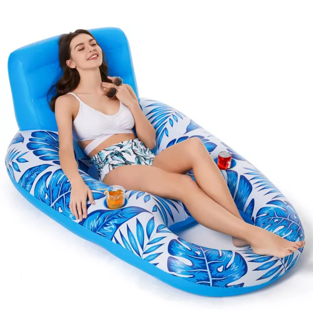 Floating Boat Lounge Portable Water Air Mattresses PVC for Adults and Children