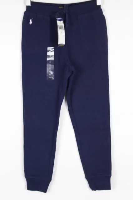 Polo Ralph Lauren Girls French Terry Jogger Pants Navy Blue / Pink Pony