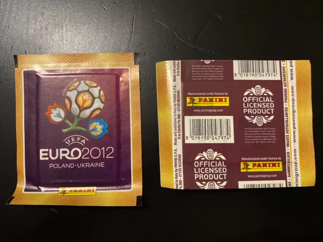 Panini Euro 2012 - Pochette International Version packet bustina tute tarjeta