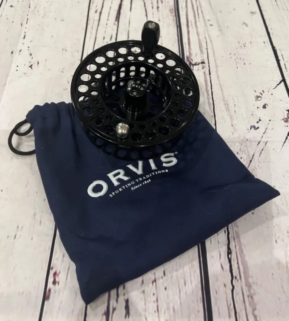Orvis Battenkill Large Arbor VI Reel W/Line Box & Pouch Made in England