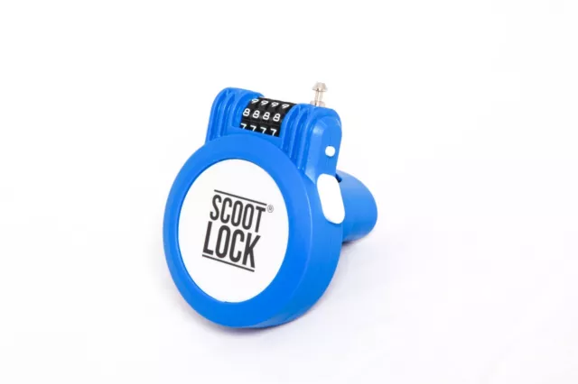 Lock Kick Scooter Security Buggy fitted combination code retractable metal cable