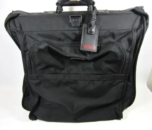 TUMI Ballistic Black Nylon 2 Wheel Rolling Garment Bag Luggage Ombre Lined 24"