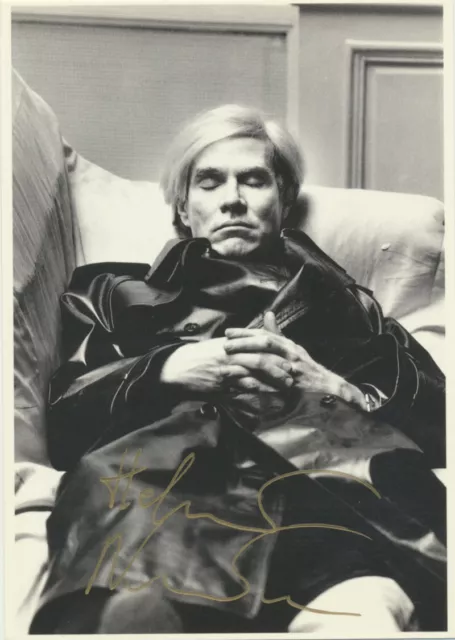 Andy Warhol, Paris 1974 by Helmut Newton, Hand signed Photography