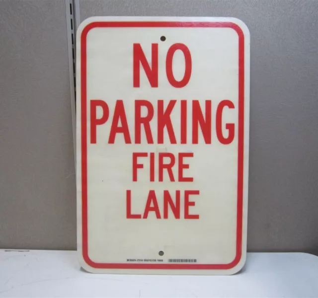 Brady (75143) 18" x 12" No Parking Fire Lane Fiberglass Street Sign