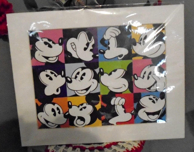 DISNEY MANY FACES of Mickey Mouse Poster 14" X 11" NWT £18.97 - PicClick UK