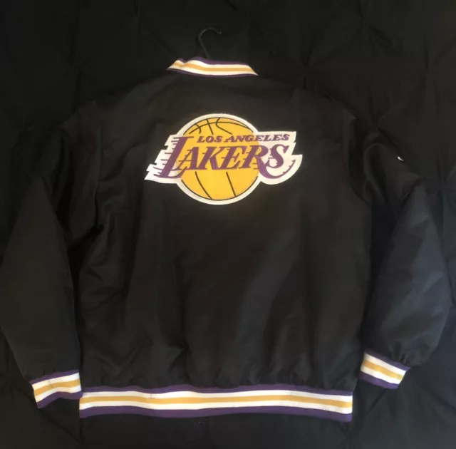 Primark Mens NBA LA Lakers Bomber Varsity Jacket James #6 - Large - Black