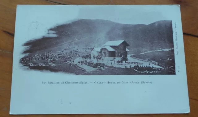 Cpa Bataillon De Chasseur Alpins - Chalet-Hotel Du Mont-Jovet