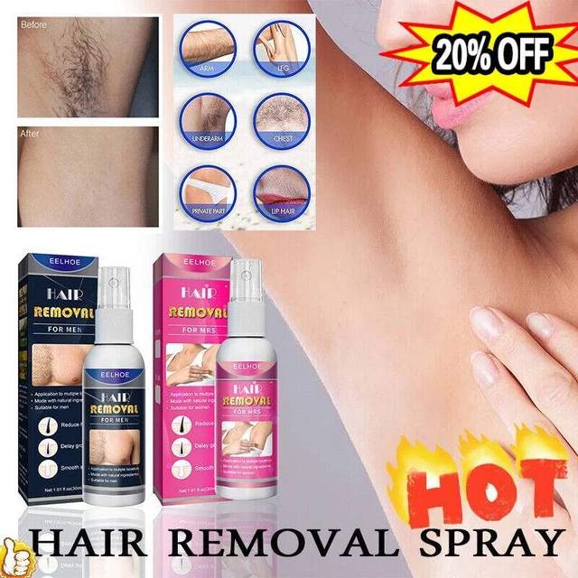 Natural Permanent Hair Removal Spray Stop-Hair Growth Inhibitor Remover