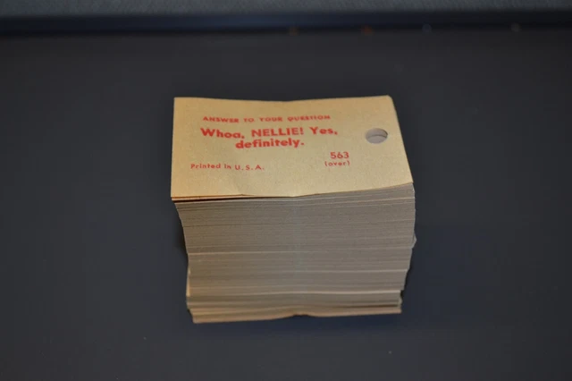 Vintage 1950s Coin Op Fortune Teller Cards for  Ask Swami or Madam X: +/- 400