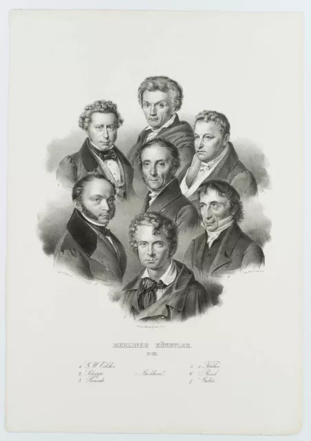 W. DEVRIENT (1799-1866), Berliner Künstler No III, um 1841, Lithographie 2