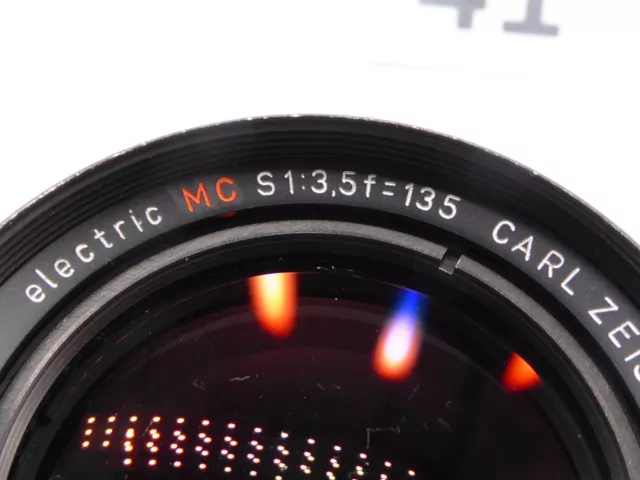 Carl Zeiss 135mm F/3.5 MC S Jena DDR electric M42 Screw Mount Lens sonnar