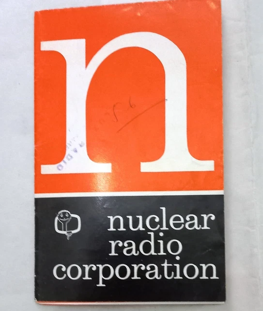 Depliant "Nuclear Radio Corporation" Televisore  Radio Stabilizzatore Anno 1963