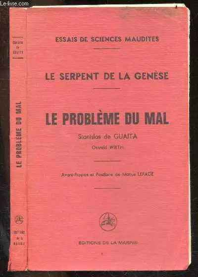 Le serpent de la genese- Le probleme du mal- essais de sciences m