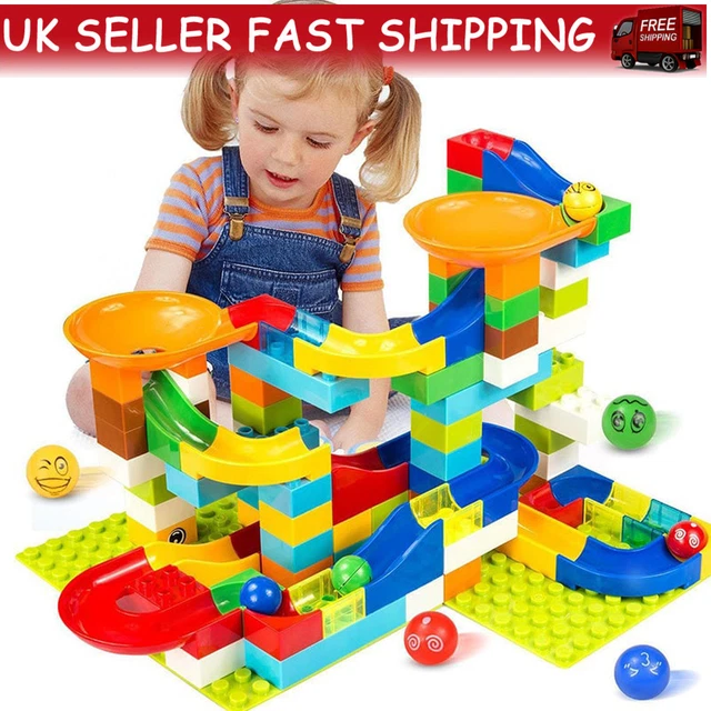 Creative Kids Marble Race Run Maze Building Blocks Set for DIY Construction