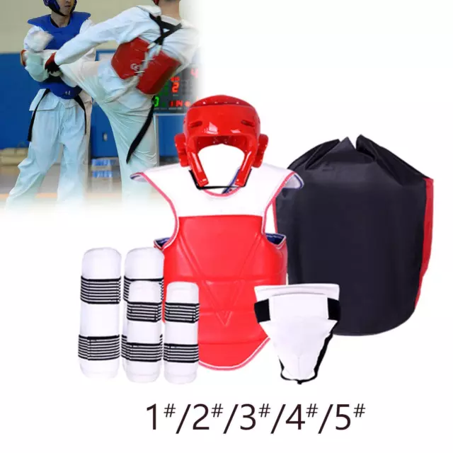 5-teilige Taekwondo-Schutzausrüstung Für Kampfsport, Sparring, Training, Muay