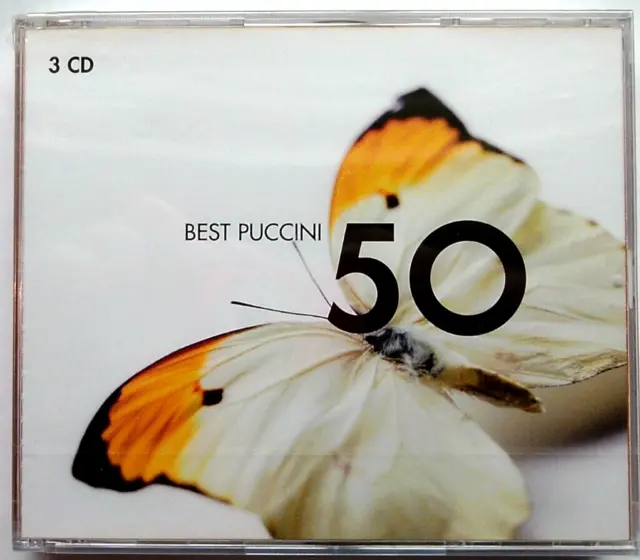 BEST PUCCINI 50 (3 CDs) - Excerpts from MADAMA BUTTERFLY; TOSCA; TURNANDOT +more