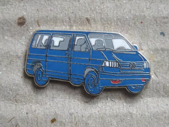 Volkswagen VW Pin T4 Autobus Fronte Blu, Molto Raro