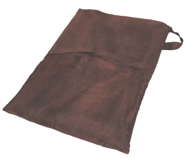 Luxury Ethical Vietnamese Silk Single Travel Sleeping Bag Liner (Brown)