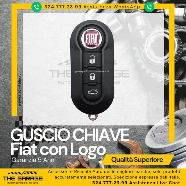 Chiave Telecomando Guscio FIAT 500 500L PUNTO EVO - Foto 6
