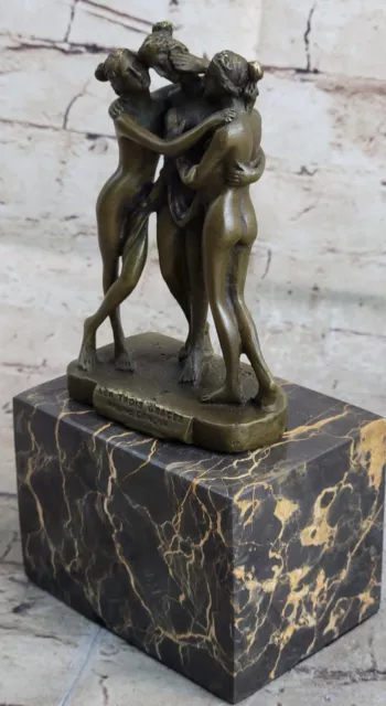 Guss Bronze & Marmor Kunst Deko Mythologie Skulptur die Drei Graces, Canova Akt 3