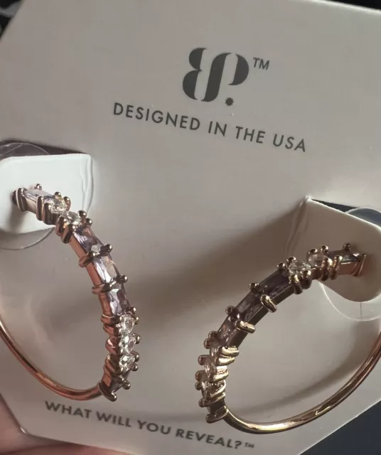 Ring Bomb Party Simply Obsessed June 2023 Earrings RBP6185 Rose Gold HOOPS!  HTF