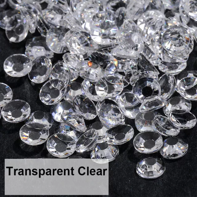 10000 pcs Acrylic Faceted Round Flatback Rhinestone Gems 4mm 16ss