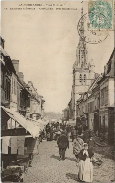 CPA CONCHES-en-OUCHE Rue Sainte-Foy (1160328)