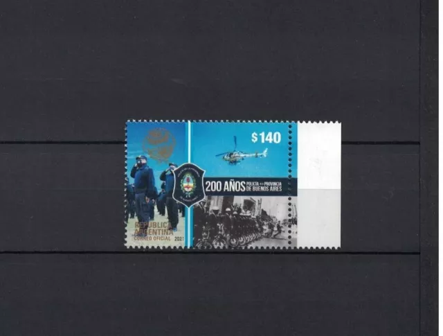 Argentina Argentinien 2021 stamp **/mnh Police Polizei Hubschrauber Buenos Aires