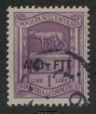 Trieste Industry & Commerce Revenue Stamp, FTT IC98 left stamp, used, VF