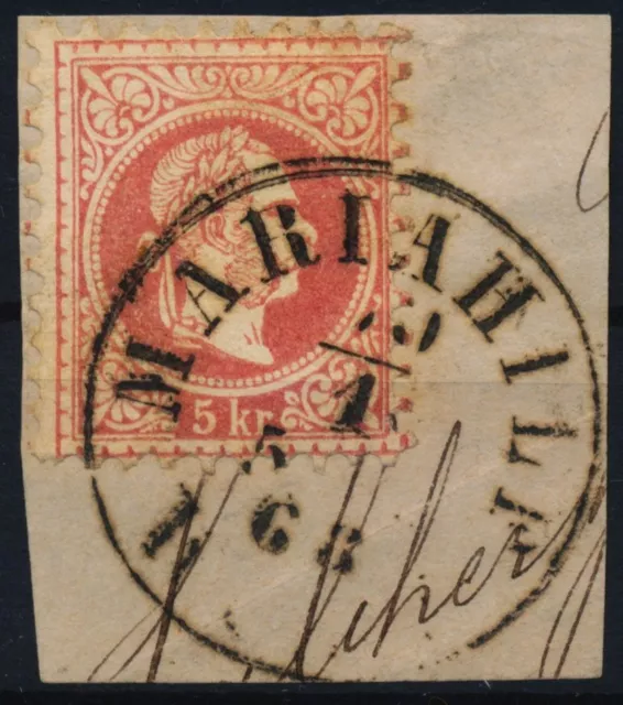 ÖSTERREICH 1867 5kr, MARIAHILF/WIEN. Attraktiv!