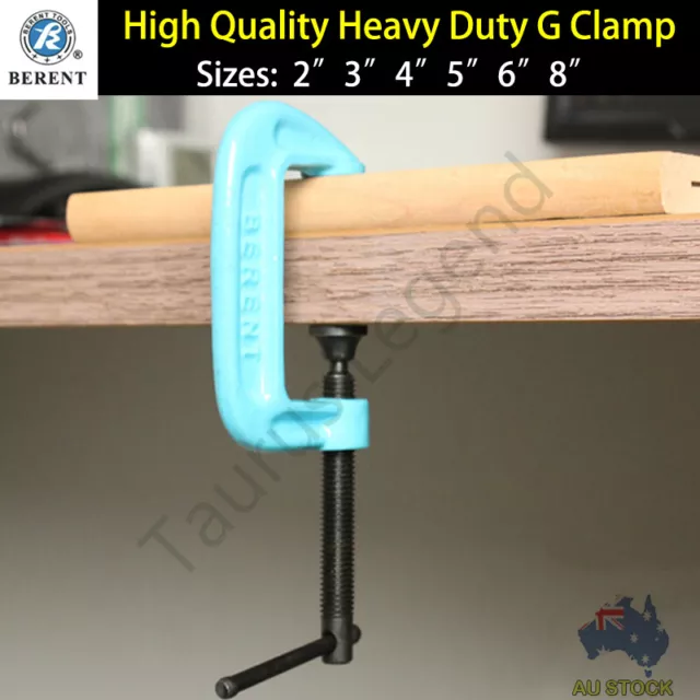 Heavy Duty G Clamp BERENT High Quality Workbench Grip Tool Carpentry Metalwork