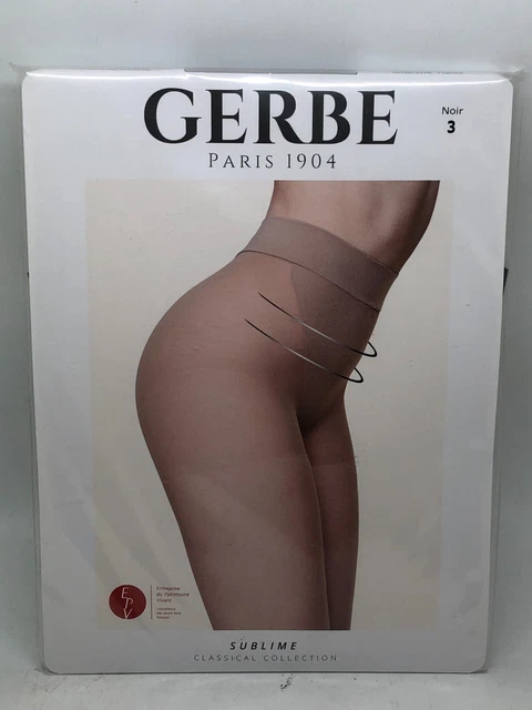 Collants Femme GERBE Sublime Taille 3 couleur Noir Neuf !!!