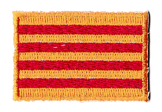 Patch Stemma Catalogna 5x5 Cm | Bandiera Catalana Ricamata, Termoadesiva Per Magliette, Borse O Berretti