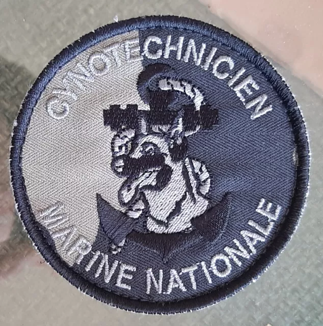 Patch CYNOTECHNICIEN Marine Nationale 2024 thème Fusiliers Marins Chien ORIGINAL