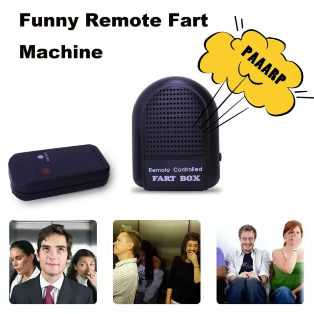 NEW Electronic Remote Controlled Fart Box Machine Farting Sound Funny Joke Prank