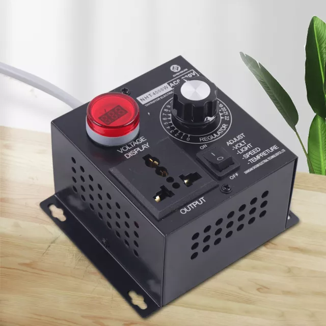 AC VARIABLE VOLTAGE Regulator Speed Motor Fan Dimmer Controller 110V