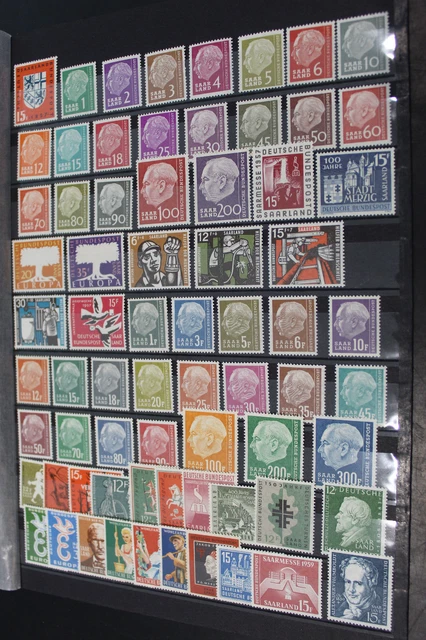 Saarland 379-448 OPD Saarbrücken 1957-1959 komplett postfrisch (G367)