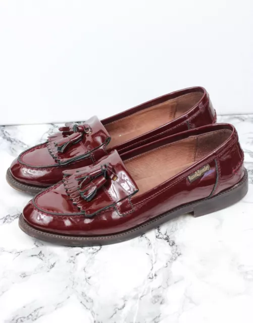 RUSSELL BROMLEY CHESTER Burgundy Patent Leather Loafers Size EU 36.5 UK 3.5 59.99 PicClick UK
