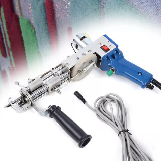 Elektrischer Teppich Tufting Gun Cut Flor Teppichweberei Flock Langlebig Neu DE