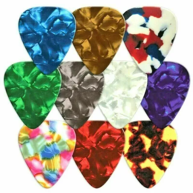 12 x GUITAR PICKS PLECTRUMS Acoustic Bass Electric Guitars - 3 DIFFERENT SIZES 3