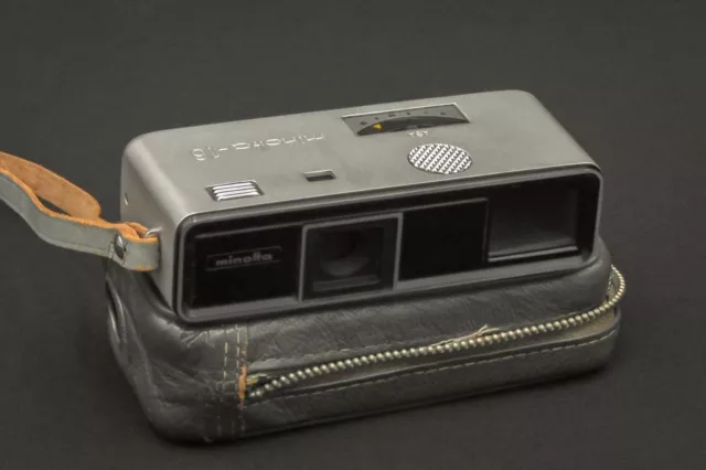 Minolta 16 Model P Subminiature Spy Camera with Strap & Case