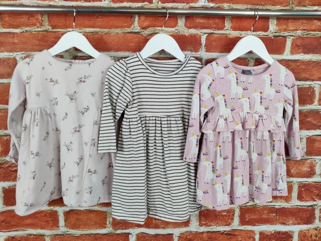 Baby Girl Bundle Age 12-18 Months Next M&S Jersey Dress Set Unicorn Floral 86Cm