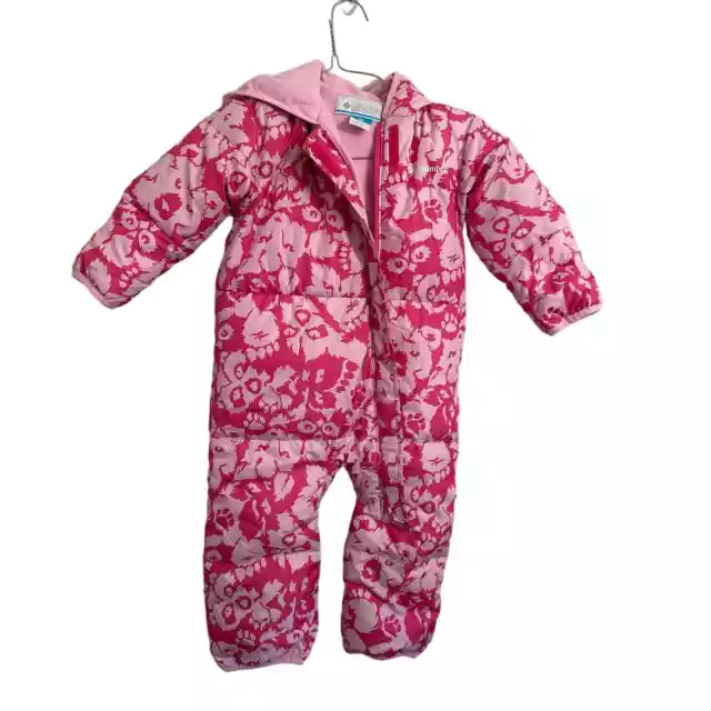 Baby Girl Columbia Snuggly Bunny Down Bunting Size 18-24